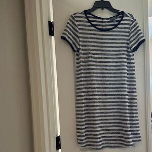 Market & Spruce Navy and White Striped Dress